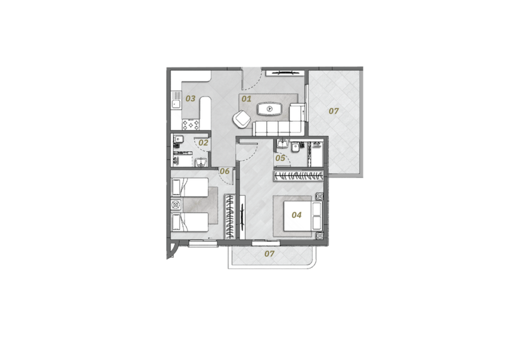Roof Floor Plan R-51