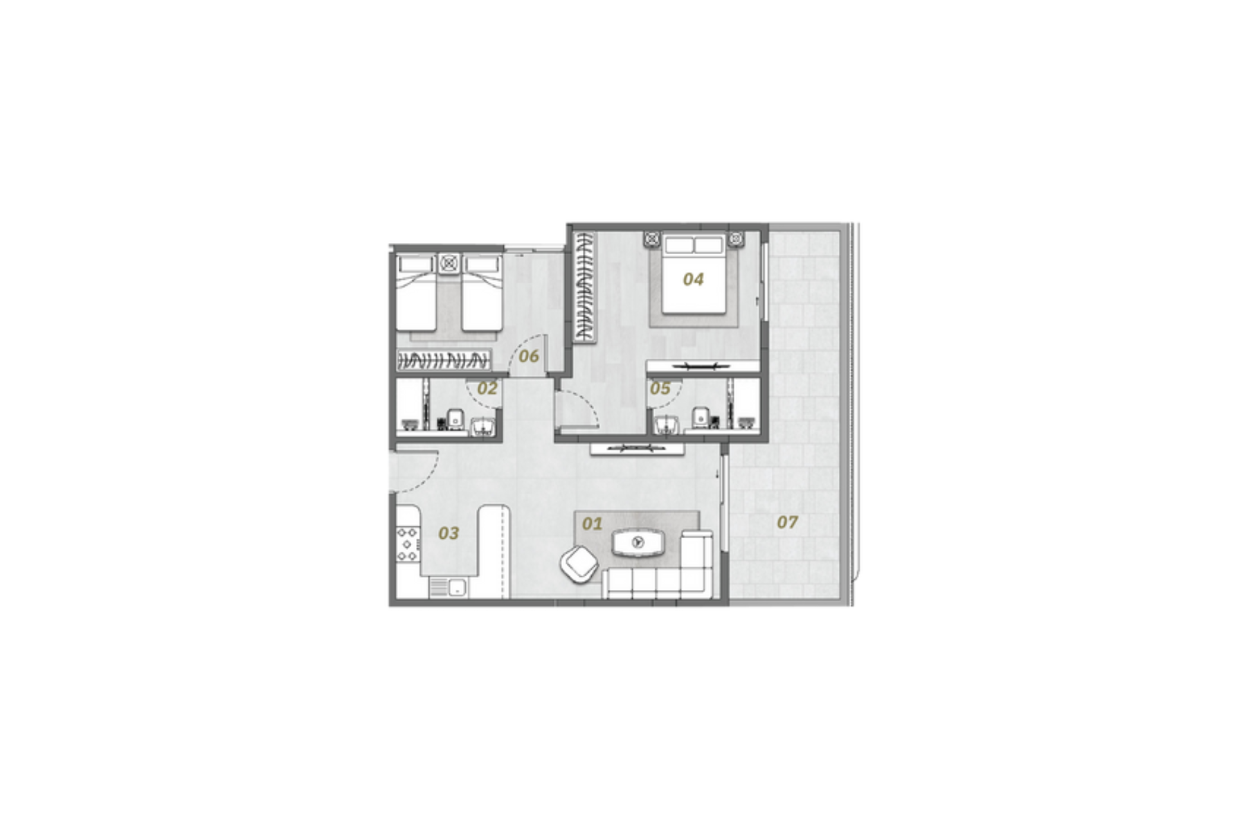 Roof Floor Plan R-53